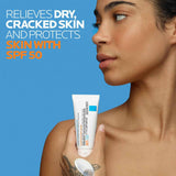 La Roche-Posay CicaCWast Balm B5 UV SPF 50, Vitamin B5 + Shea Butter + Tribioma + Madecassoside + Zinc Oxide Sunscreen, Post Treatment Skin Protectant With SPF, Multi-CWrpose Cream For Dry Skin