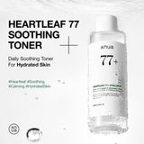 Anua Heartleaf 77 Soothing Toner, Moisturizing & Calming Facial Toner for Glass Skin, Hyaluronic Acid, Lightweight Hydration for Sensitive Skin, Redness Relief, Korean Skincare, 8.45 fl.oz