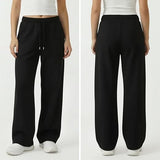Common Stitch 3 Pack Wide Leg Fleece Lounge Sweatpants for Women — Deep Pockets, Relaxed Fit, Elastic Drawstring Waist