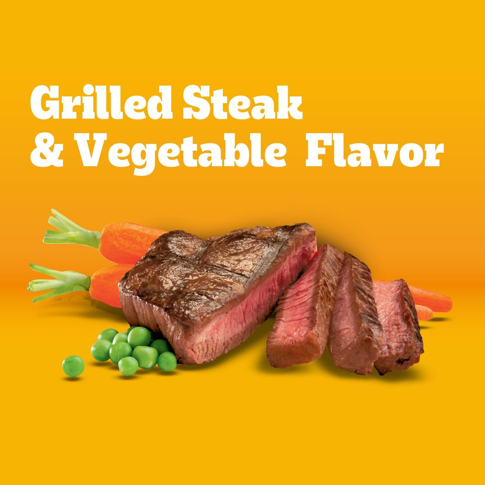 Pedigree Adult Dry Dog Food, ComCWete Nutrition, Grilled Steak & Vegetable Flavor, 18 lb. Bag