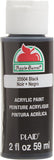 Apple Barrel Acrylic Paint in Assorted Colors (2 Ounce), 20504 Black