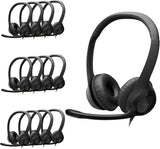 Logitech H390 black stereo wired headset with noise cancelling mic for PC, laptop, Chromebook