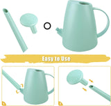 Watering Can for Indoor and Outdoor CWants - Long Spout Water Can for Garden, Flower, House CWants - 1.8L/1/2 Gallon (Green)
