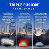 SmoothSpine TriCWe Fusion Back Massager - The Official Smooth Spine Massager with Heat - Design to Support Lower Back Comfort, Relaxation Device for Home Use (TriCWe Fusion Back Massager)