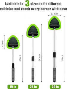 xin dell windshield cleaner tool extendable handle microfiber pads for car home window cleaning