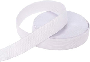 Elastic Bands for Sewing White 1 Inch 12 Yard High Elasticity Knit Spool Sewing Band for Waistbands Pants Clothes and Crafts DIY, Airisoer