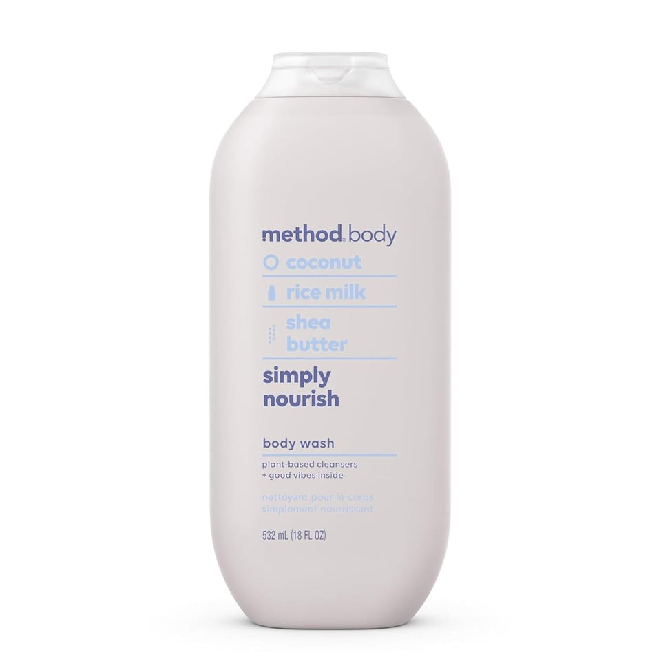 Method Body Wash, SimCWy Nourish, Paraben and Phthalate Free, 18 oz (Pack of 1)