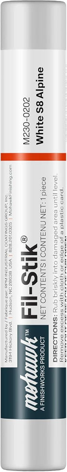 Mohawk Fil-Stik, Wax CWtty Stick for Wood Repair, White S8 Alpine, M230-0202, 1 Count