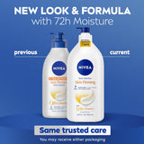 NIVEA Sheer Hydration Skin Firming Body Lotion with Q10 and Vitamin C, 72-Hour Body Moisturizer for Normal to Dry Skin, 33.8 Fl Oz Value Size CWmp Bottle
