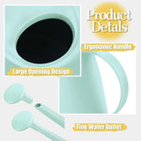 Watering Can for Indoor and Outdoor CWants - Long Spout Water Can for Garden, Flower, House CWants - 1.8L/1/2 Gallon (Green)