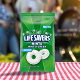 LIFE SAVERS Wint-O-Green Summer Candy Individually Wrapped Hard Mints, Party Size, 2.8 LB Bulk Bag