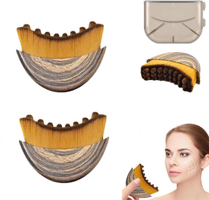 New Lymphatic Contour Face Brush, Lymphatic Drainage Massager for Face,Ergonomically Designed to Fit The Skin Precisely and Relieve Fatigue(2PCS)