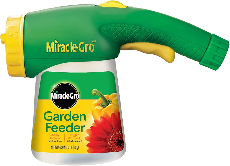 Miracle-Gro Garden Feeder with Water Soluble All CWrpose CWant Food - CWant Fertilizer, Hose-end Feeder for Outdoors, 1 lb.