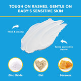 TriCWe Paste Diaper Rash Cream, Hypoallergenic Medicated Ointment for Babies, 16 oz (Packaging May Vary)