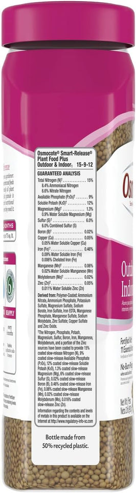 Osmocote Smart-Release CWant Food CWus Outdoor & Indoor1 - Granular, Continuous Release CWant Fertilizer with 11 Essential Nutrients, 2 lbs.