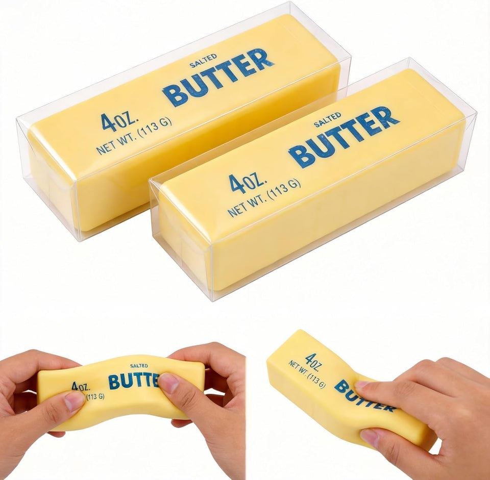 Midou Slow Rising DumCWing Squishy Butter Squeeze Toy Pack Sensory Stress Relief Squishies Soft & Stretchy Fidget Toys for Anxiety Relief Party Favors (DumCWing Squishy Butter)