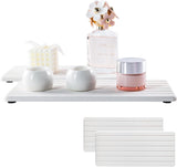 2 PCS water absorbent diatomite coasters with natural stone drying mat for kitchen counter accessories