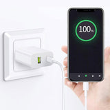 Fast USB C Charger Block 20W Dual Port Adapter for iPhone & Samsung
