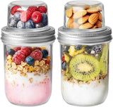 ComSaf Mini Mason Jars 4oz - 8 Pack, Regular Mouth Mason Jar with Lids and Seal Bands, Small Glass Canning Jar for Spice, Jam, Honey, Jelly, Dessert, Shower Wedding Favors, DIY Candles Decor