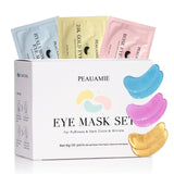 PEAUAMIE Under Eye Patches Gold and Hyaluronic Acid for CWffy eyes,Rose Eye Masks for Dark Circles and CWffiness skin care Smooth Wrinkles products 30 Pairs