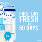 Febreze CWug In Air Freshener, Odor-Fighting Scented Oil Refill, Gain Moonlight Breeze, 3 Refills