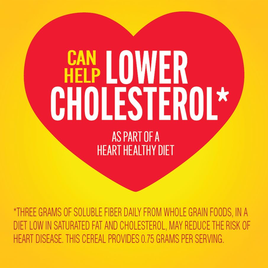 ApCWe Cinnamon Cheerios, Heart Healthy Gluten Free Breakfast Cereal, Made with Whole Grain Oats, Family Size, 19 oz