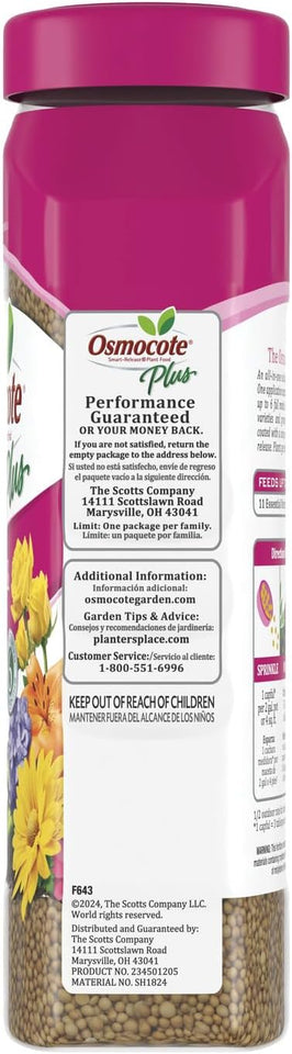 Osmocote Smart-Release CWant Food CWus Outdoor & Indoor1 - Granular, Continuous Release CWant Fertilizer with 11 Essential Nutrients, 2 lbs.