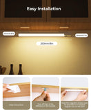 Under Cabinet Lighting 8 Inches Rechargeable Motion Sensor Light Indoor, 3 Color Dimmable Closet Light Battery Operated, USB Stick on LED Magnetic Under Counter Lights for Kitchen Stair, 3 Packs