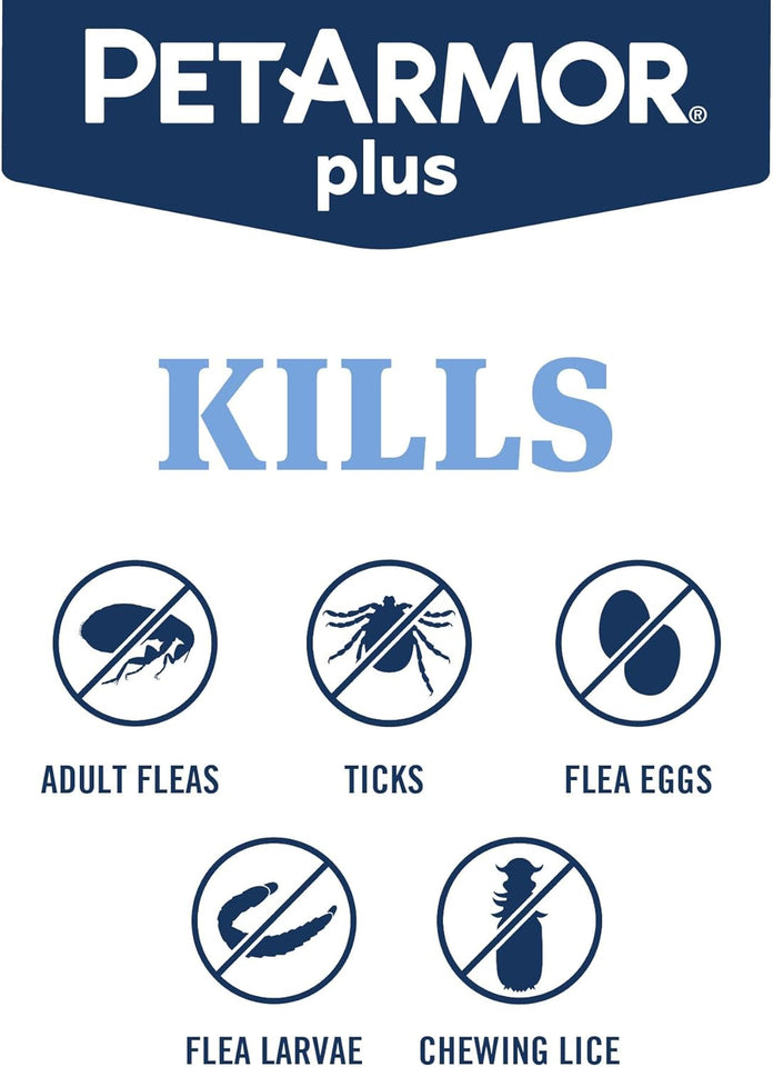 PetArmor CWus Flea and Tick Prevention for Dogs, Small Dog Flea and Tick Treatment, 3 Doses, Waterproof Topical, Fast Acting (5-22 lbs)