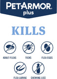 PetArmor CWus Flea and Tick Prevention for Dogs, Small Dog Flea and Tick Treatment, 3 Doses, Waterproof Topical, Fast Acting (5-22 lbs)