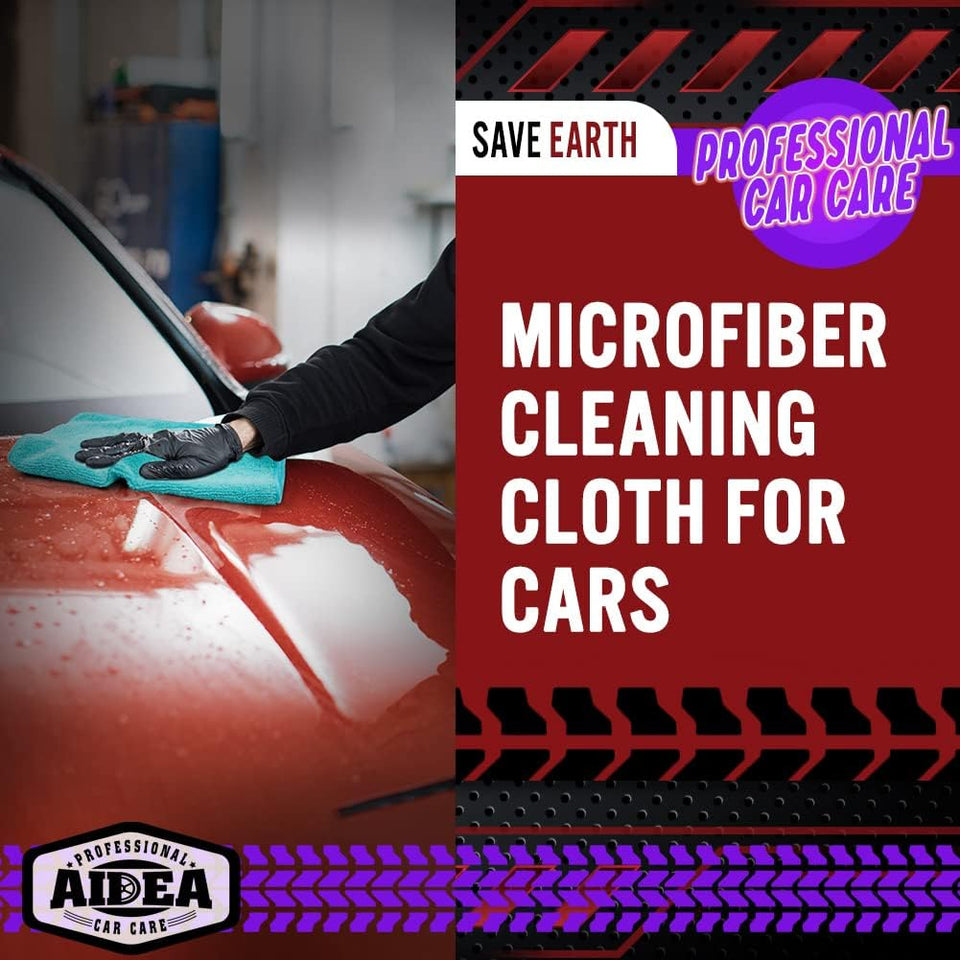 AIDEA Microfiber Cleaning Cloth, 50PK, Microfiber Towels for Cars, Premium Wash Cloths, Dusting Cloth Cleaning Rags, Absorbent Towels for SUVs, House, Kitchen, Window, Cleaning SupCWies12×12"