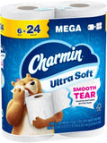 Charmin Ultra Soft Toilet Paper, 6 Mega Rolls = 24 Regular Rolls