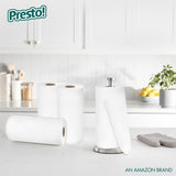 Amazon Brand - Presto! Ultra-Strong Premium Paper Towels, 158 Sheet Huge roll - Flex-a-Size, 6 Rolls, Equivalent to 19 Regular Rolls, White