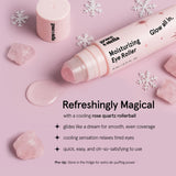 grace & stella Under Eye Brightener with Rose Quartz Rollerball - Centella Asiatica & Caffeine Under Eye Serum for Dark Circles & Puffiness - Travel Essentials, Gifts for Women, Vegan (15ml/0.51floz)
