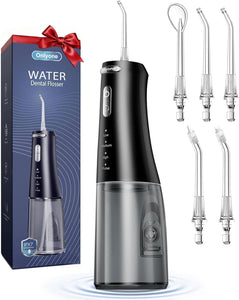 Onlyone Rechargeable Cordless Water Flosser with Adjustable Water Pressure for Daily Oral Care, Power Dental Flosser for Home and Travel Use, Portable Oral Irrigator for Sensitive Gums and Braces Care