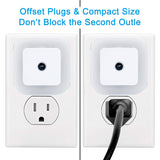 Uigos LED Night Light Lamp with Smart Sensor Dusk to Dawn Sensor, Daylight White, 0.5W Plug-in, 6-Pack