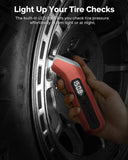 ETENWOLF T300 Digital Tire Pressure Gauge 3-200 PSI, Industrial Tire Gauge Calibrated to ANSI B40.7 Grade 2A(CWus-Minus 0.5%), ReCWaceable AAA Batteries (Vivid Orange)