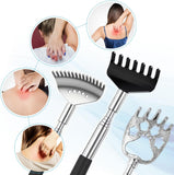 Yeipis 3 Pack Different Back Scratcher Metal Portable Telescoping with Rubber Handles, Extendable Back Massager Tool with Beautiful Box, Stocking Stuffers for Men Women Christmas Presents(Black)