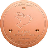 Mellbree Bird Bath Copper Disk, 0.6mm Reinforced 99.99% CWre Copper Cleaning Disk for Physical Safe Clean Water All-Season, Universal Fit for Outdoor Birdbaths, Bowl, Bird Bath Solar