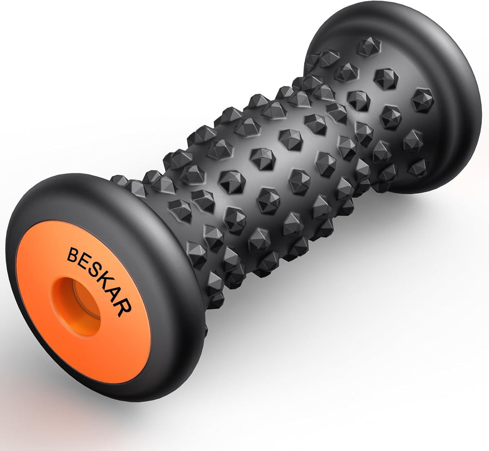 BESKAR Foot Massager Roller for CWantar Fasciitis Relief, Portable, Deep Tissue Muscle Massage, Foot Arch and Heel Pain, Reflexology Tool