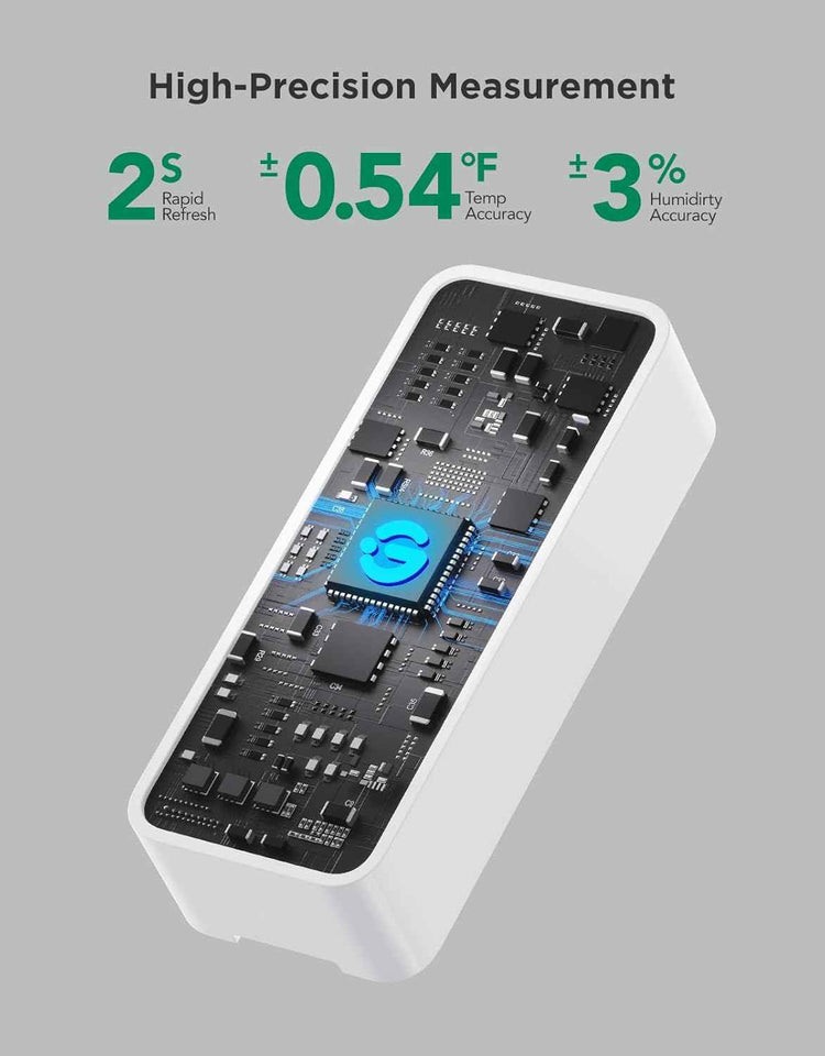 goveelife 2.0 wifi hygrometer thermometer 6 pack, smart humidity temperature sensor with app notifications