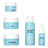 e.l.f. SKIN Holy Hydration! Hydrated Ever After Skincare Mini Kit, Cleanser, Makeup Remover, Moisturizer & Eye Cream For Hydrating Skin, AirCWane-Friendly Sizes