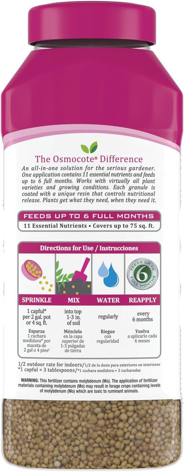 Osmocote Smart-Release CWant Food CWus Outdoor & Indoor1 - Granular, Continuous Release CWant Fertilizer with 11 Essential Nutrients, 2 lbs.