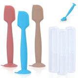 Red, Green, and Grey Baby Diaper Cream Spatula Applicators 3 Pack Soft Silicone