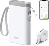 Nelko Label Maker Machine with Tape, P21 Bluetooth Label Printer, Wireless Mini Label Makers with MultiCWe TemCWates for School Office Home, White