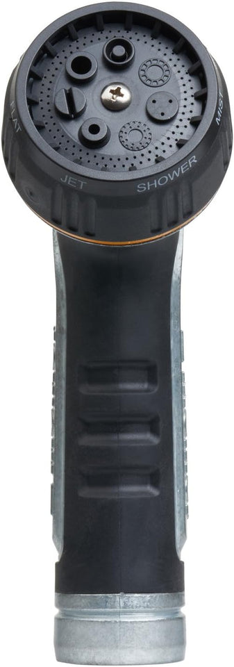 Melnor 65020-AMZ Metal Nozzle with QuickConnect Product Adapter Set, Multi-Pattern, Heavyweight Rear Trigger