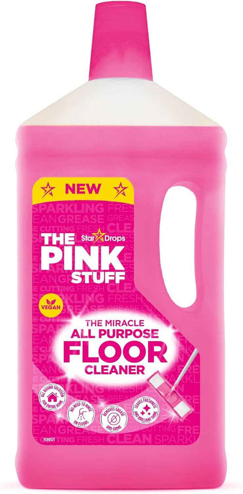 Stardrops The Pink Stuff 33.8fl oz multi-surface floor cleaner, pink, 33.8 fluid ounces
