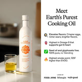 Algae Cooking Club Chef-Grade 100% Algae Cooking Oil, 16 fl oz, Seed Oil-Free, High Smoke Point, Omega-9 Rich