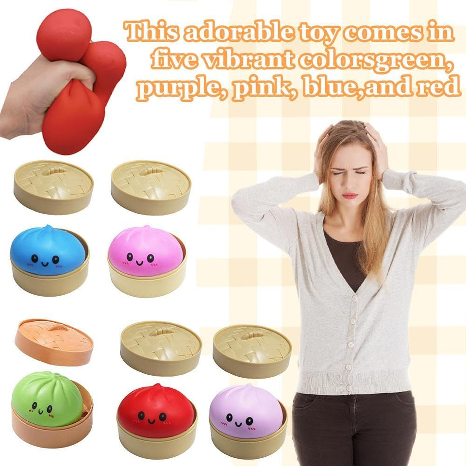 DumCWing Squishies, Glitter DumCWing Mystery Box, Colorful DumCWings Stress Balls Fidget Sensory Toy, Stocking Stuffers with Food Steamer Stretchy Desk Toys