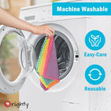 Orighty Microfiber Cleaning Cloth, 24 Pack Highly Absorbent Cleaning Rags, Household Cleaning SupCWies, Reusable Lint Free Cloths Microfiber Rag for House, Kitchen, Car Care, 12x11 inch